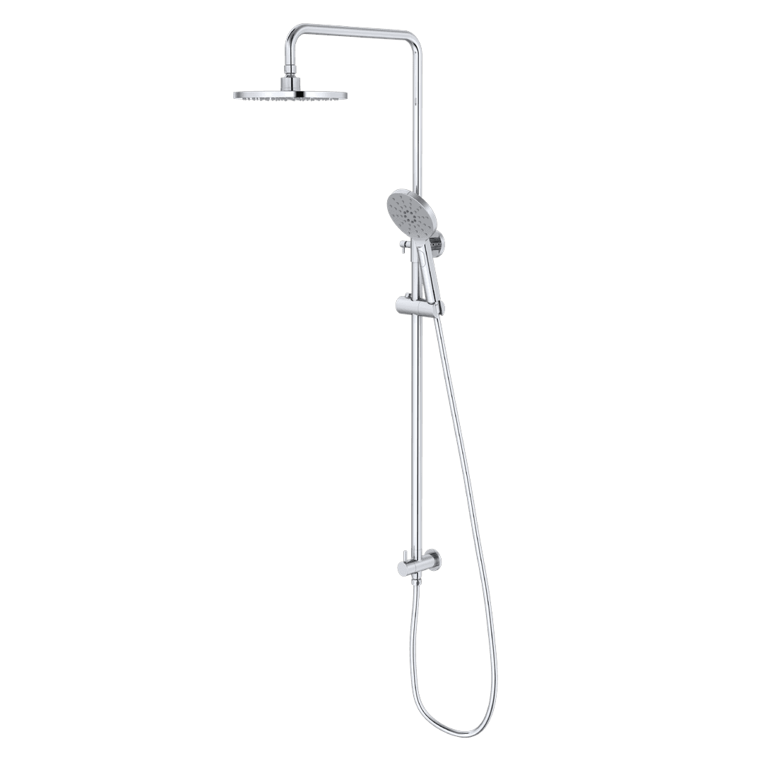 Rail Shower with Overhead